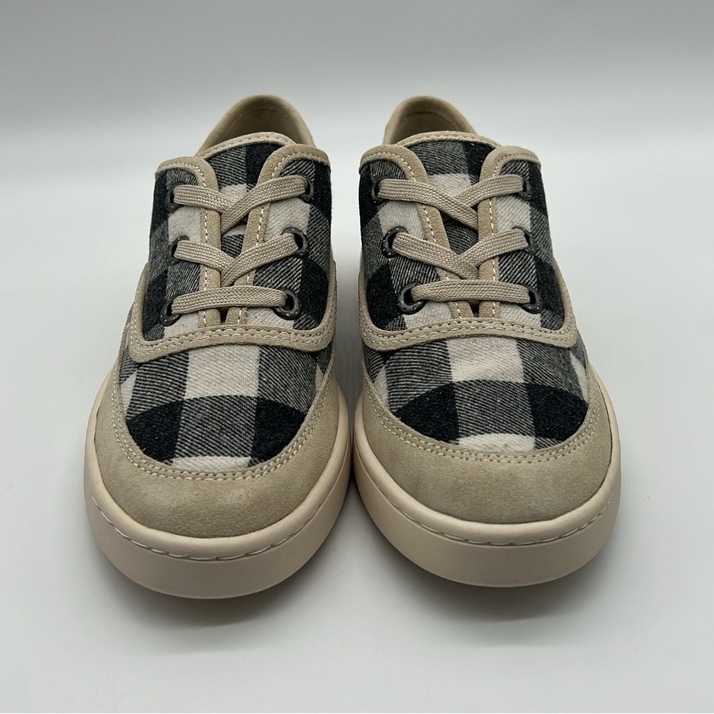 Zodiac Cheezburger Plaid Lace-Up Sneakers Women’s Size 9M Black White Tan NIB - Picture 6 of 11